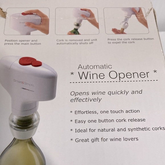 Automatic Wine Opener by Smart and Simple Battery Operated - Picture 9 of 11